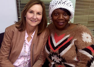 Julie volunteering for the Second Chance Mentoring program