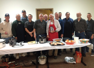 Group volunteering at Brandon Hall