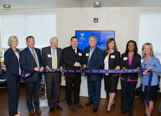 Speakers at Winchester House Ribbon Cutting