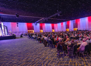 Our Inspiring program captured by a room full of guests at the KY International Convention Center